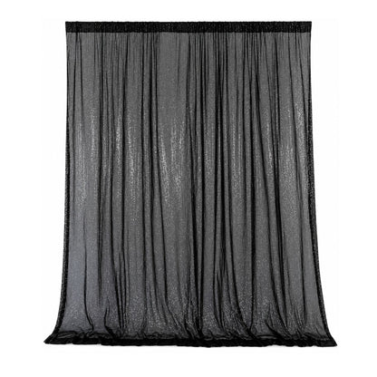 Home Collection Sequined Backdrop Curtain 8x8 ft