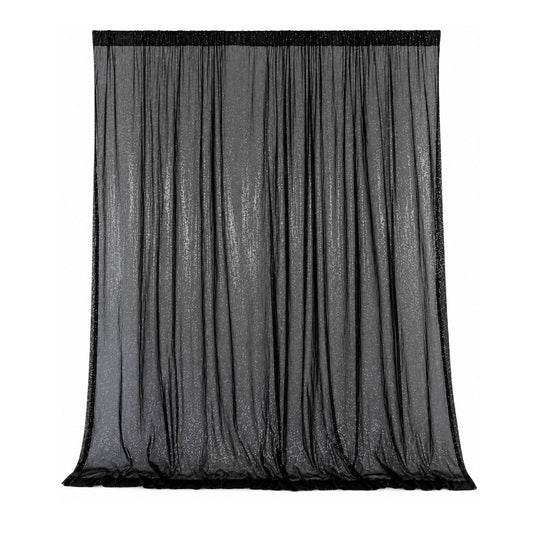 Home Collection Sequined Backdrop Curtain 8x8 ft