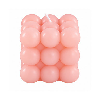 Home Collection Pack of 2 Bubble Cube Unscented Paraffin Wax Candles