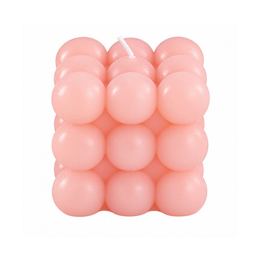 Home Collection Pack of 2 Bubble Cube Unscented Paraffin Wax Candles