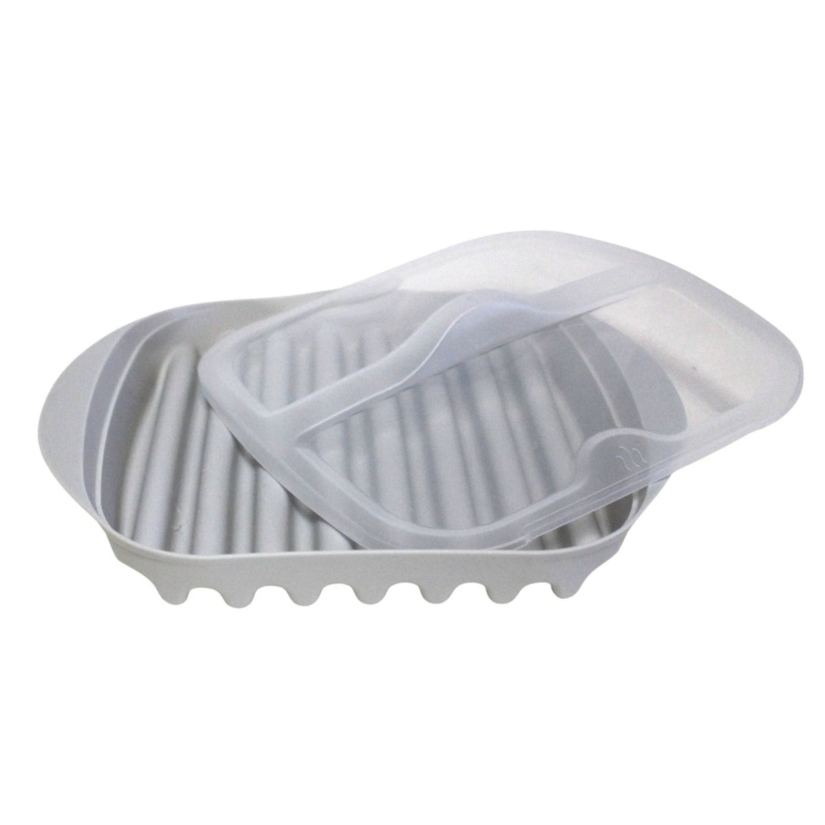 Home Collection Microwave Bacon Sausage and Poultry Cooking Tray with Splatter Lid