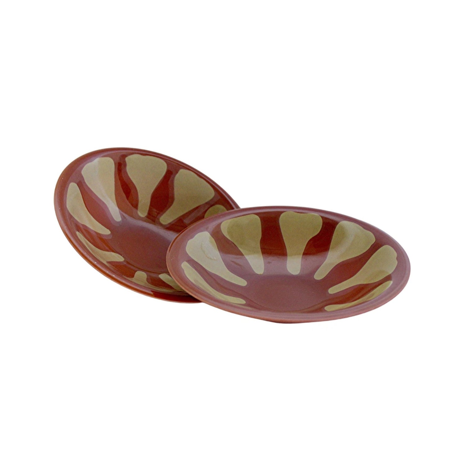 Home Collection 2-Piece Melamine Hummus and Guacamole Serving Dip Bowl Set