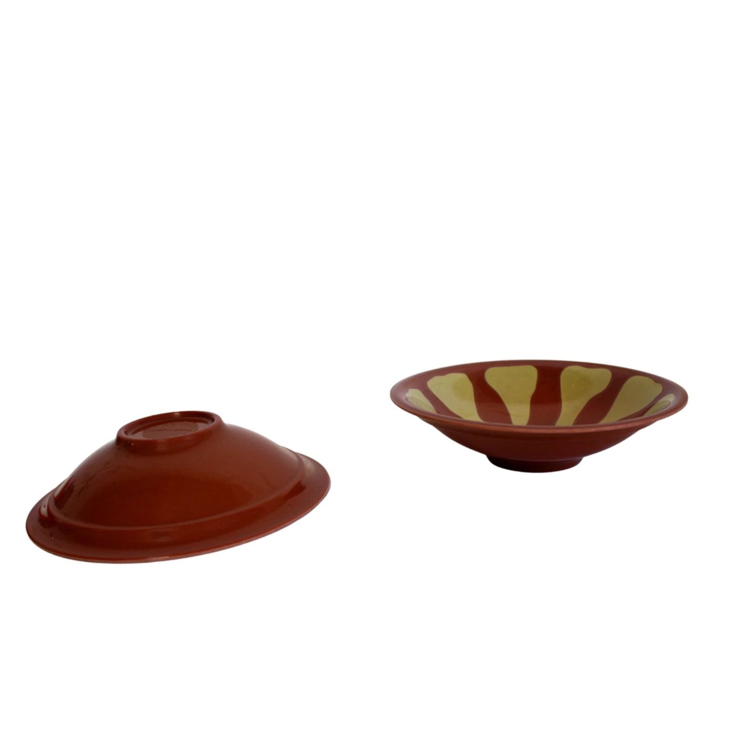 Home Collection 2-Piece Melamine Hummus and Guacamole Serving Dip Bowl Set