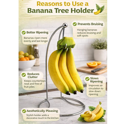Home Collection Chrome Banana Holder Stand