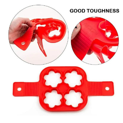 Home Collection Nonstick 4-Hole Silicone Pancake Maker