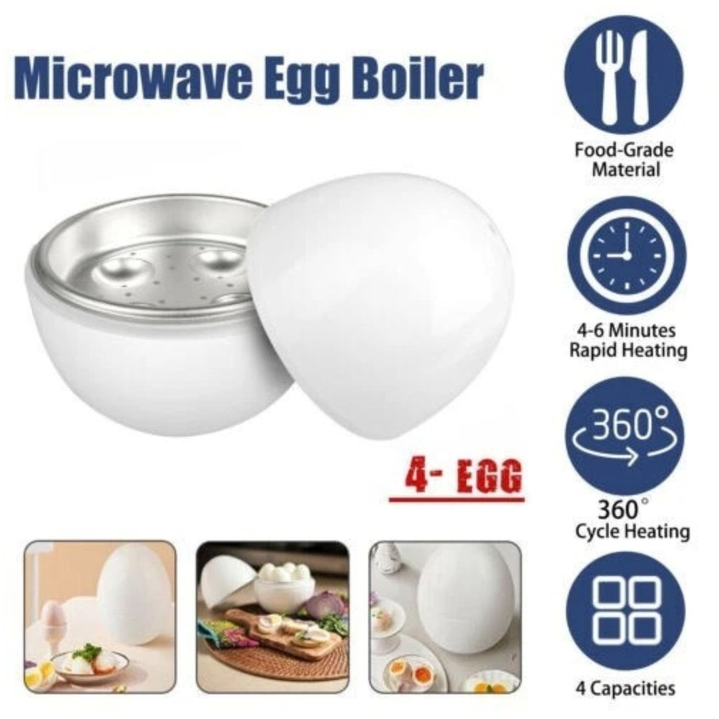 Home Collection Microwave Egg Boiler