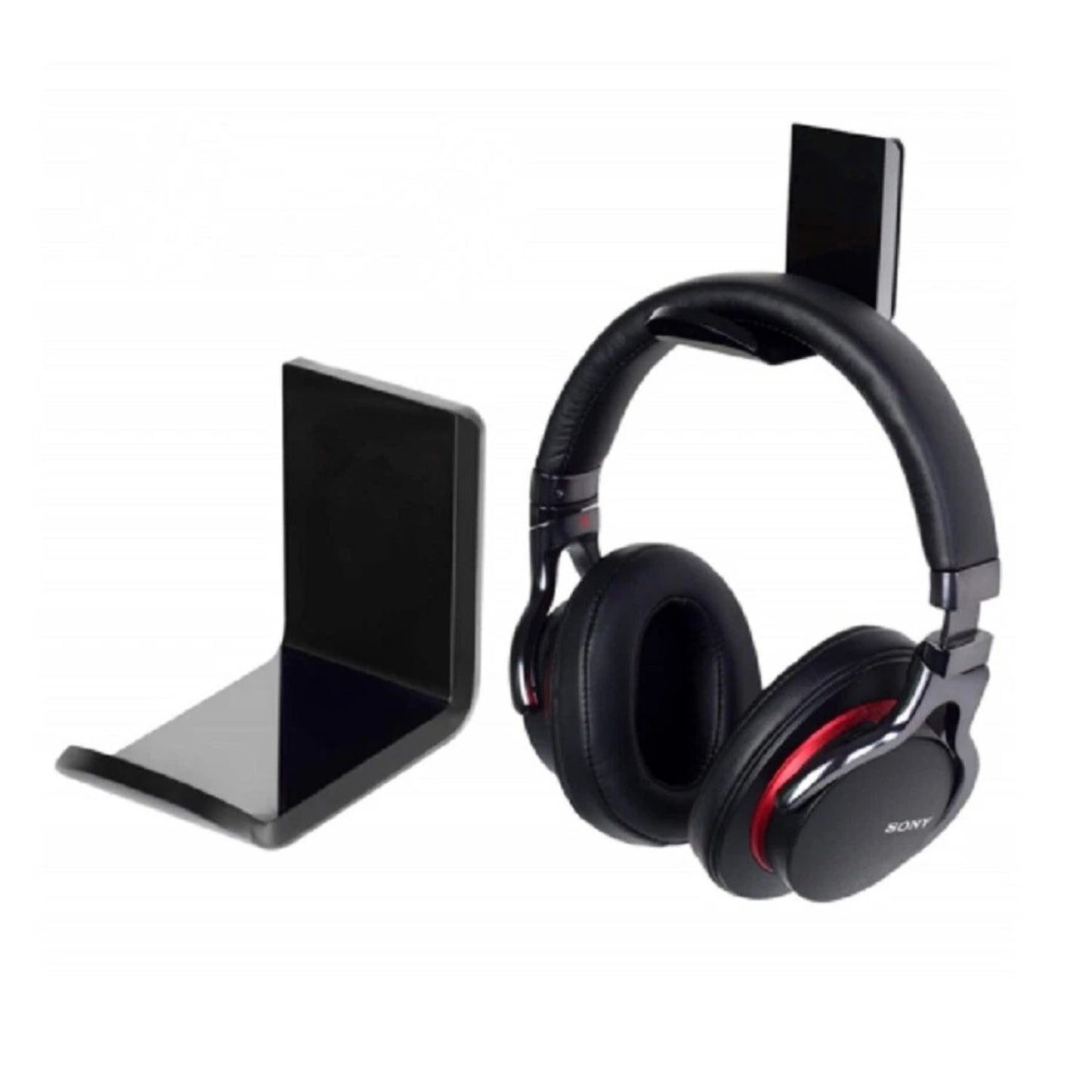 Home Collection Pack of 2 Acrylic Headphone Hanger Under Desk Hook