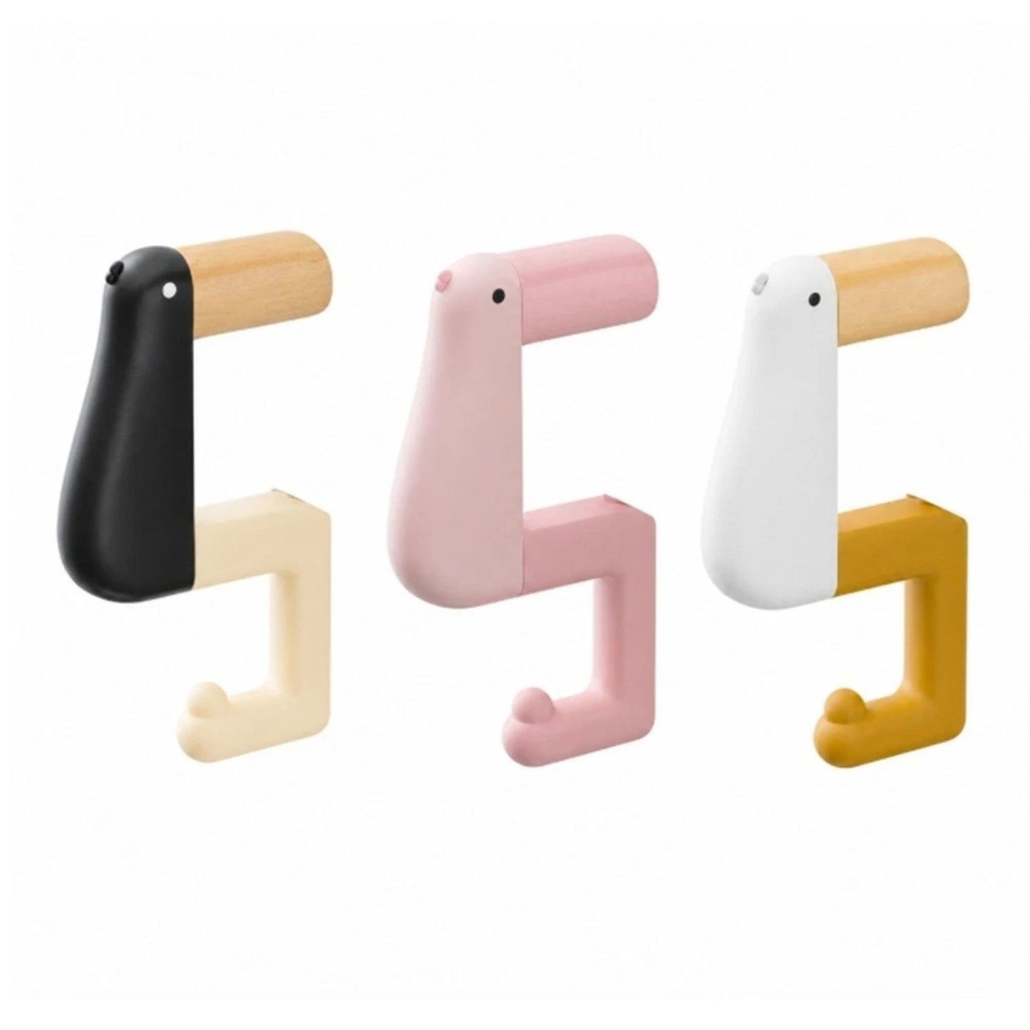 Home Collection Pack of 3 Foldable Purse Hook Non-Slip Bag Hanger