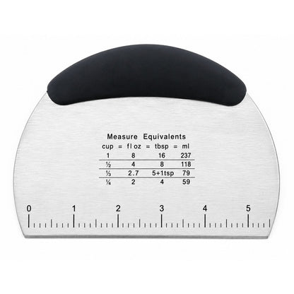 Home Collection Stainless Steel Dough Scraper Cutter with Handle