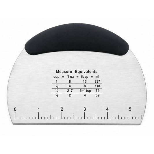 Home Collection Stainless Steel Dough Scraper Cutter with Handle