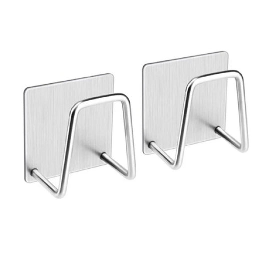 Home Collection Pack of 4 Stainless Steel Sink Sponge Holder