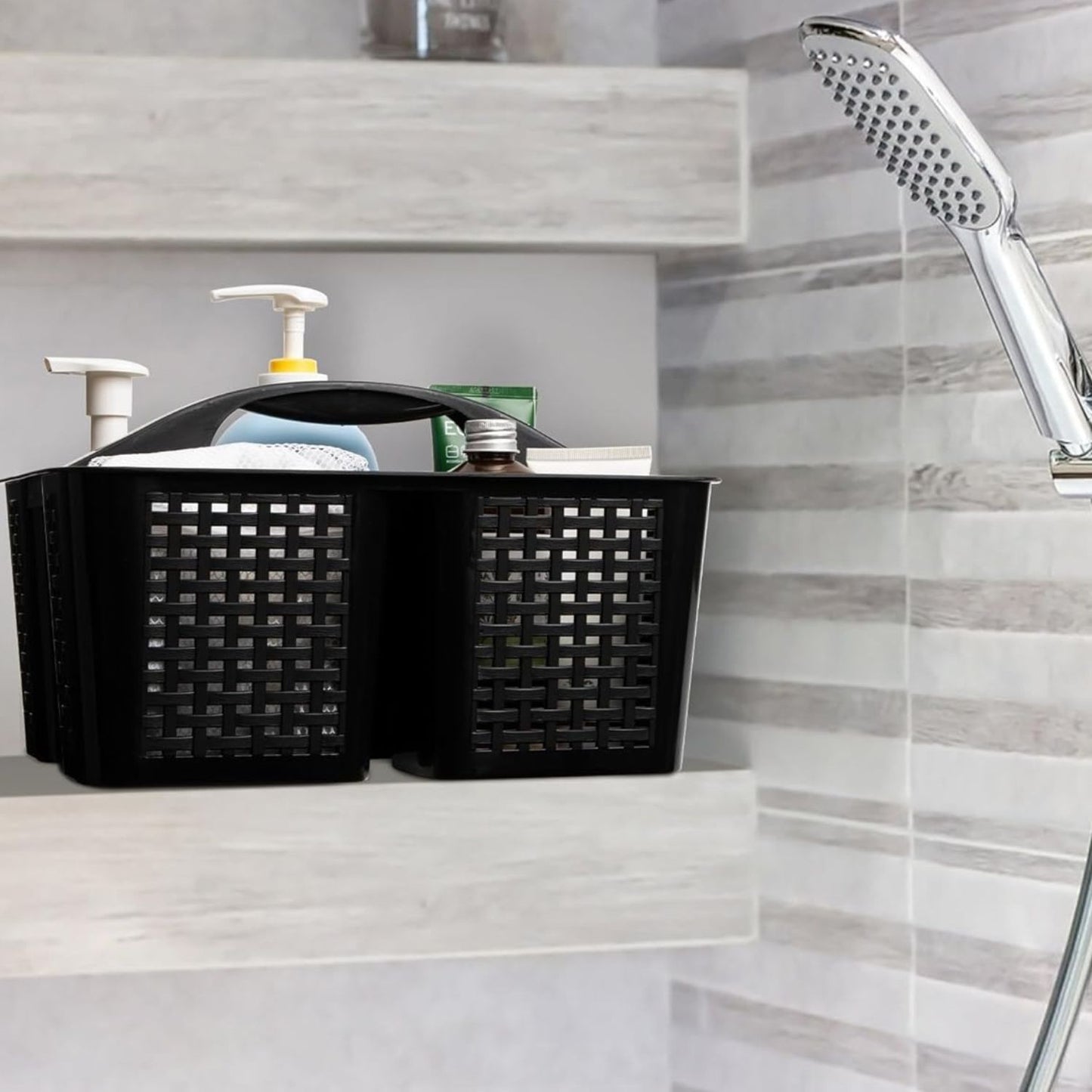 Home Collection Portable Shower Caddy Organizer with Handle