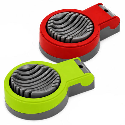 Home Collection Pack of 2 Stainless Steel Boiled Egg Slicer Set