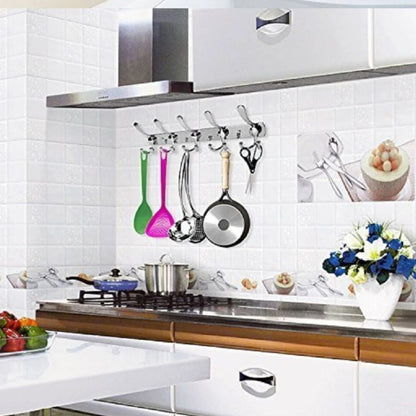 Home Collection 15 Hook Stainless Steel Wall Mounted Coat Rack