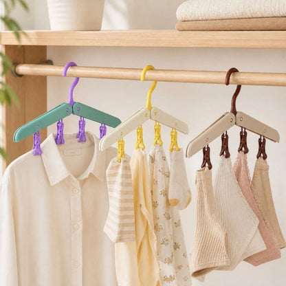 Home Collection Pack of 3 Foldable Travel Hangers Collapsible Space Saving Suitcase