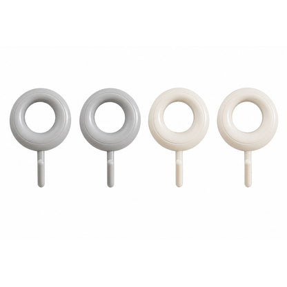 Home Collection Pack of 4 Self Adhesive Wall Hooks Waterproof Towel Coat Hook Hangers