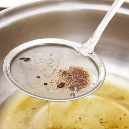 Home Collection Stainless Steel Fine Mesh Skimmer Spoon