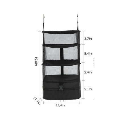 Home Collection 3-Shelf Hanging Closet Storage Bag