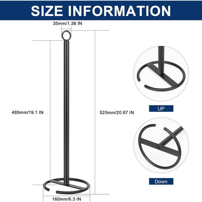 Home Collection Freestanding Metal Toilet Paper Holder Stand with 4-Roll Storage