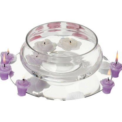 6Pcs Floating Candle Glass Holder Bowls Vases