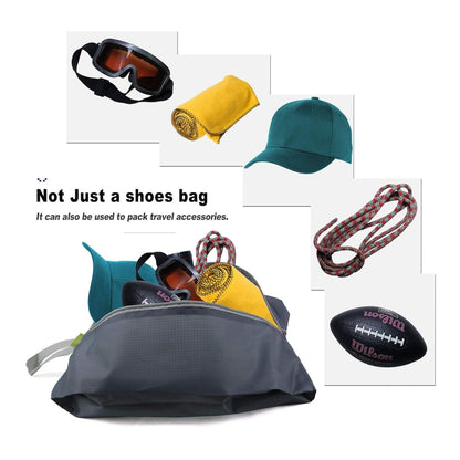 Home Collection Pack of 6 Travel Shoe Bags with Zipper and Handle