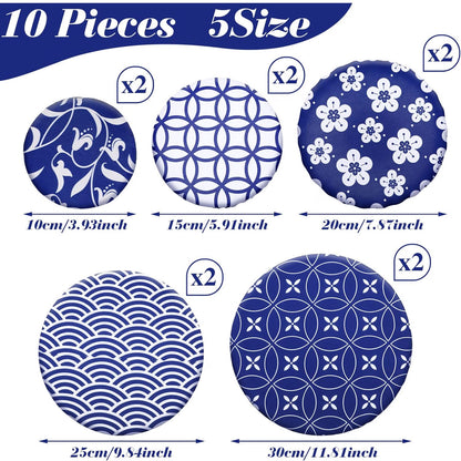 Home Collection Pack of 10 Reusable Fabric Bowl Covers