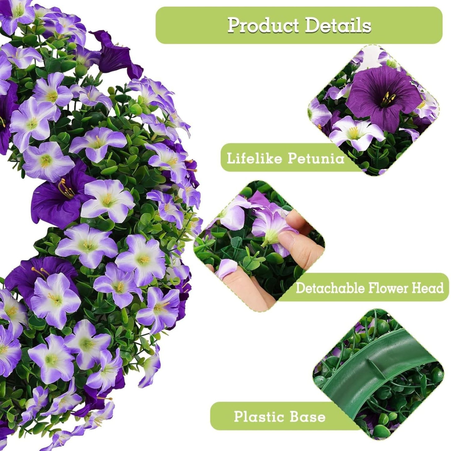 Home Collection Summer Silk Floral Wreath for Front Door 20 Inch