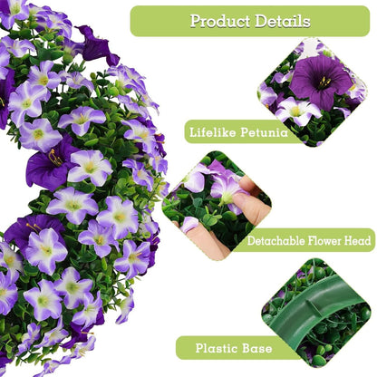 Home Collection Summer Silk Floral Wreath for Front Door 20 Inch