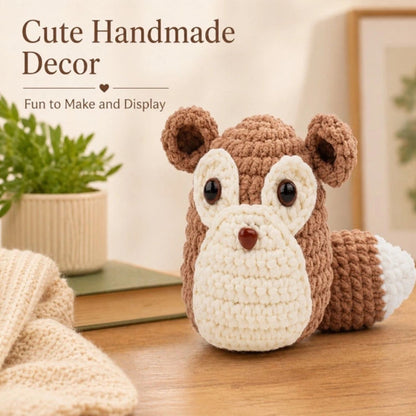 Home Collection Squirrel Crochet Kit for Beginners