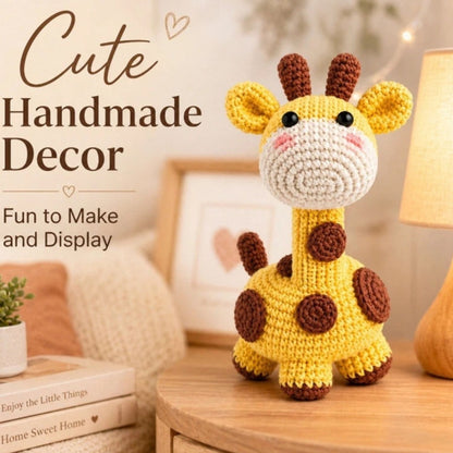Home Collection Giraffe Crochet Kit for Beginners