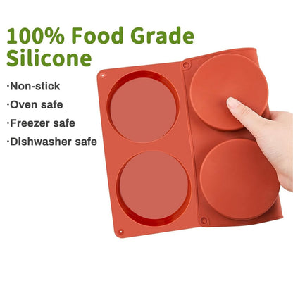 Home Collection Pack of 2 Silicone Egg Molds for Breakfast Sandwiches