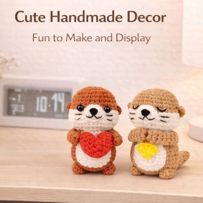 Home Collection Pack of 2 Otter Crochet Kit for Beginners