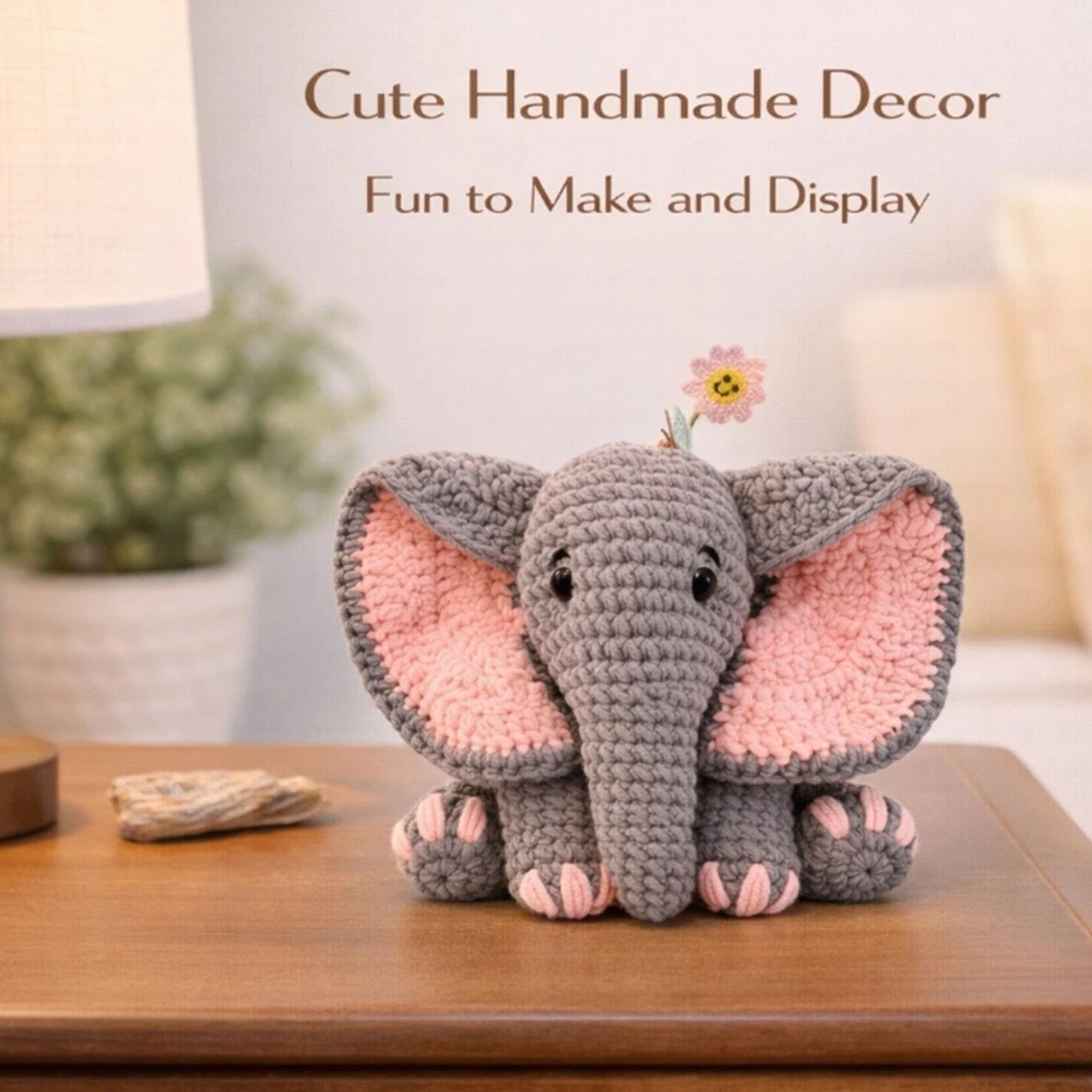 Home Collection Elephant Crochet Kit for Beginners