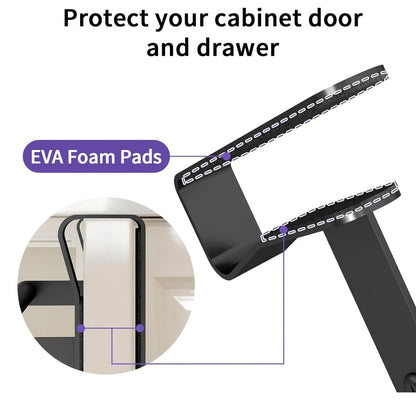 Home Collection Pack of 2 Stainless Steel Over Cabinet Towel Bars