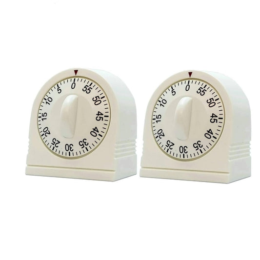 Home Collection 2-Pack 60 Minute Wind-Up Mechanical Timer