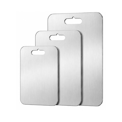 Home Collection Pack of 3 Pure Titanium Cutting Board Set Double-Sided