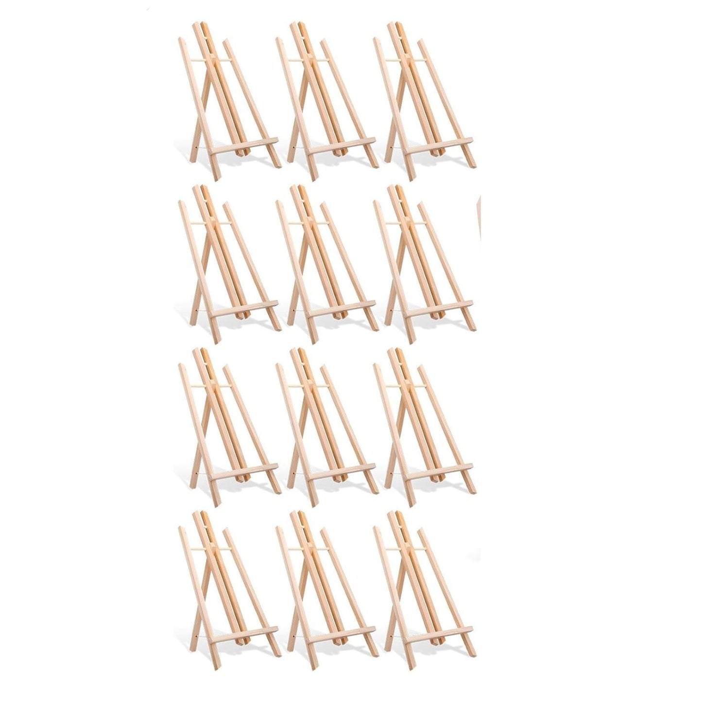 Home Collection 12 Pack 16" Wooden Tabletop Easels