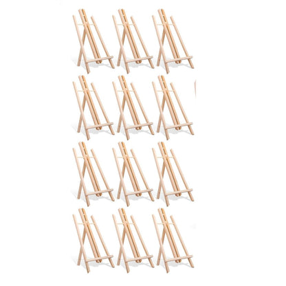 Home Collection 12 Pack 16" Wooden Tabletop Easels