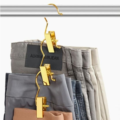 Home Collection Pack of 24 Gold Boot Clips for Closet Organization Hangers