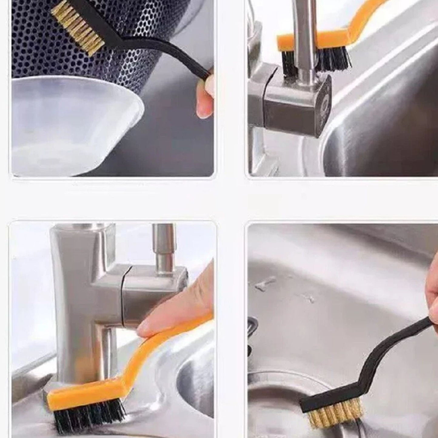 Home Collection Pack of 3 Gas Stove Cleaning Brush