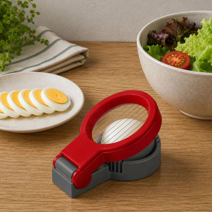 Home Collection Pack of 2 Stainless Steel Boiled Egg Slicer Set