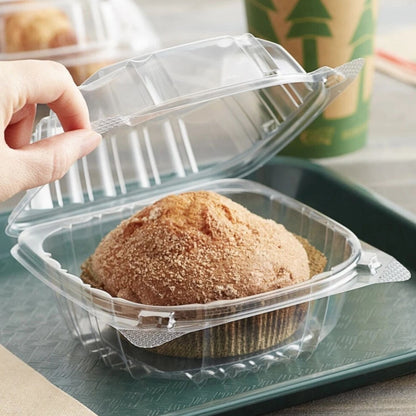 Home Collection Clear Hinged Lid Plastic Food Container