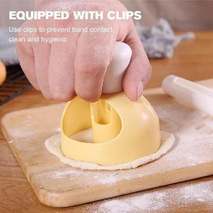 Home Collection Donut Cake Mold with Dipping Plier and Doughnut Cutter