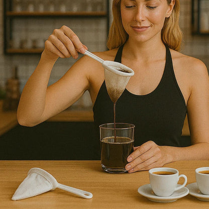 Home Collection Pack of 2 Coffee Filter Strainer Colador