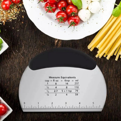 Home Collection Stainless Steel Dough Scraper Cutter with Handle