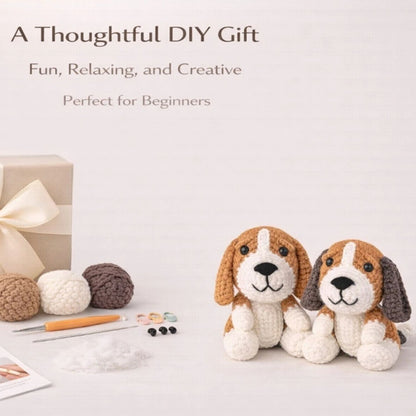 Home Collection Beagle Family Crochet Kit for Beginners