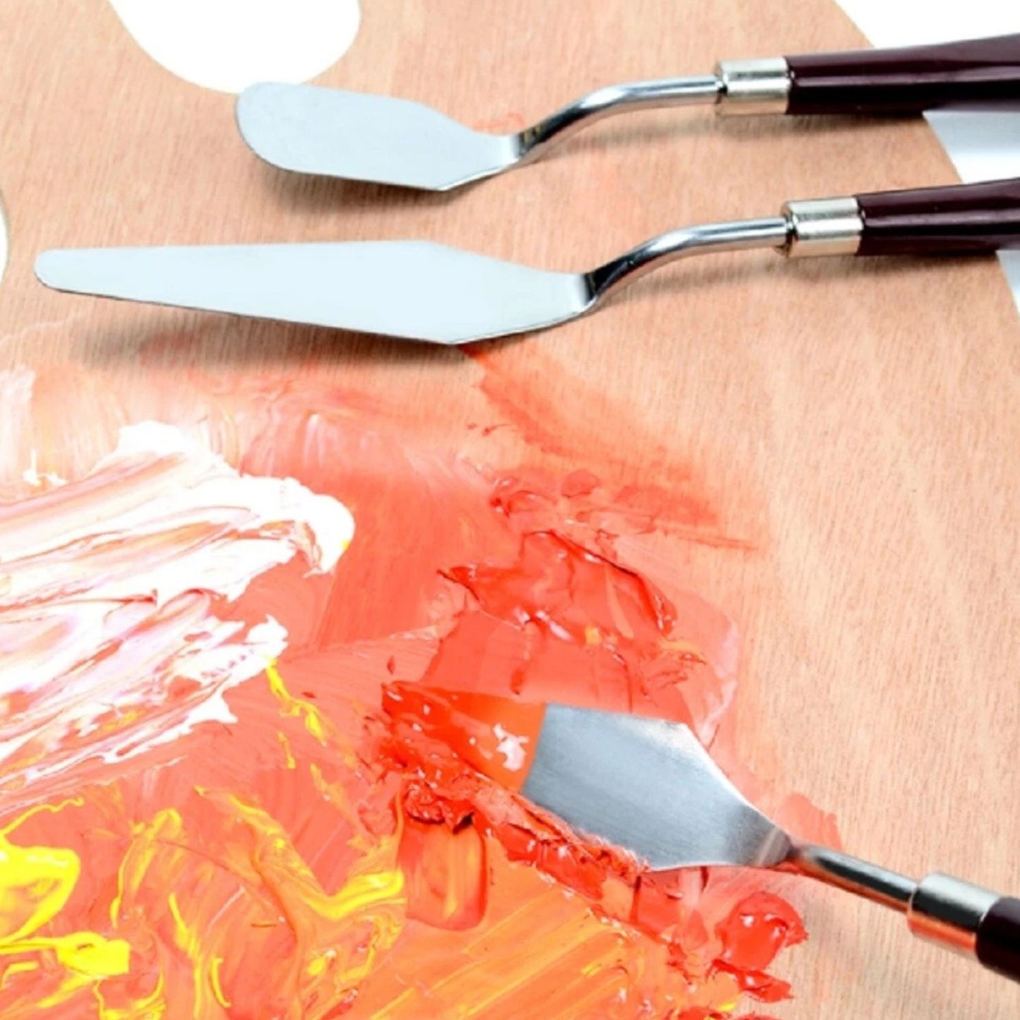 Home Collection Pack of 5 Stainless Steel Palette Knife Set