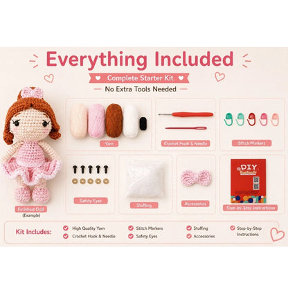 Home Collection Ballet Girl Crochet Kit for Beginners