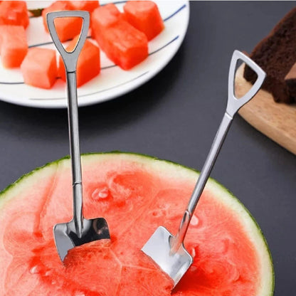 Home Collection Pack of 6 Stainless Steel Shovel Teaspoons Set