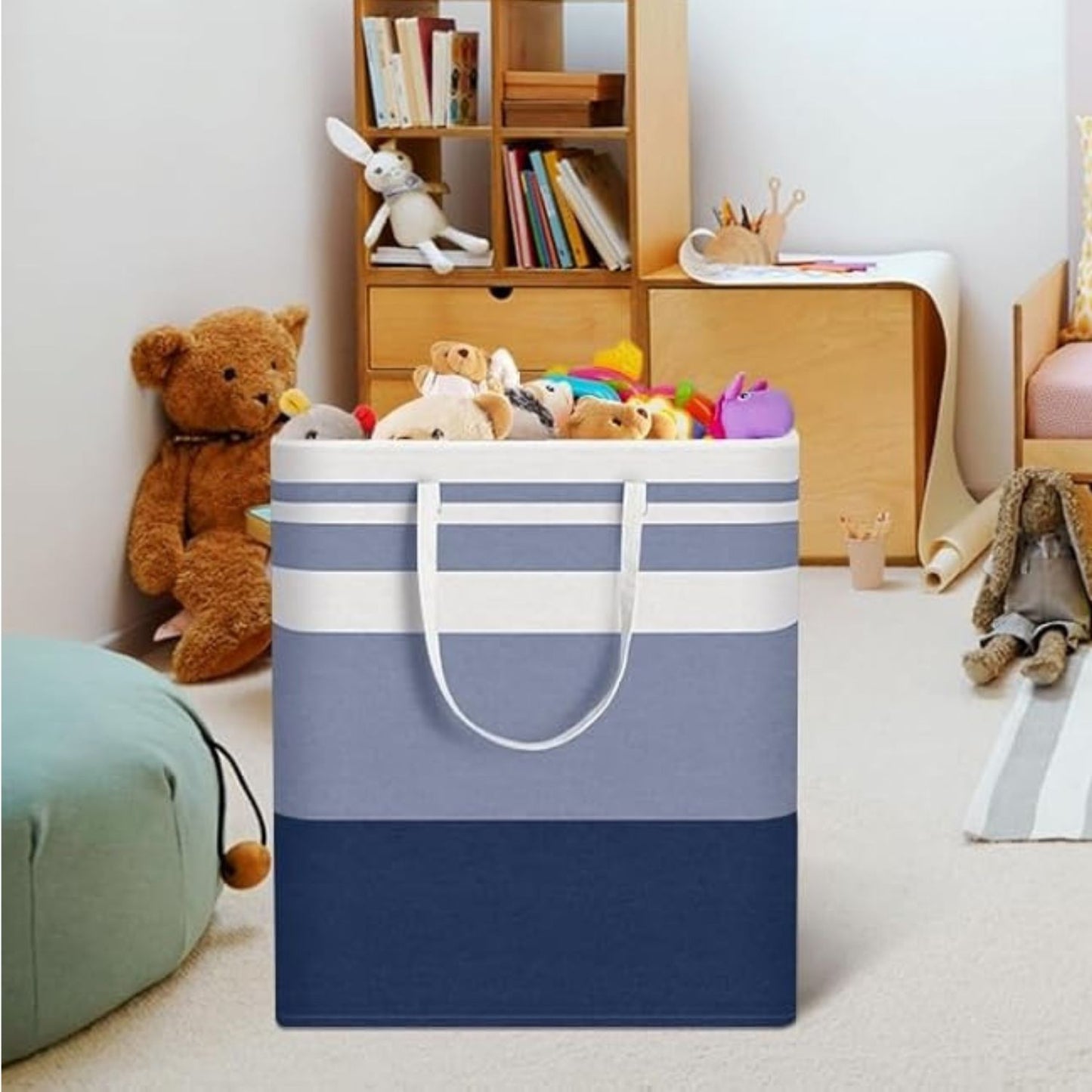 Home Collection Pack of 2 Freestanding Large Laundry Hamper Basket 125L